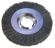 4" Diameter - 5/8" Arbor Hole - 80 SC Abrasive Nylon Straight Wheel - Grade Industrial Supply