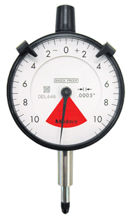 .020 Total Range - .0005 Graduation - AGD 2 One Revolution Dial Indicator - Grade Industrial Supply