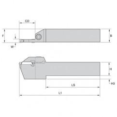 250214 WMT LH TOOLHOLDER 16 X 16 - Grade Industrial Supply