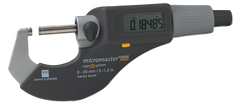 1 - 2" / 25 - 50mm Measuring Range - .0002 Accur. - Friction Thimble - Carbide Face - Micromaster Electronic Outside Micrometer - Grade Industrial Supply