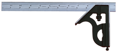 #33HC-18-4R - 18'' - 4R Graduation - Regular Blade - 3 Piece Combination Square Set - Grade Industrial Supply