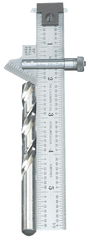 #22C - 6" Length; 59° Bevel Head (Graduation in 32nds) - Drill Point Gage - Grade Industrial Supply