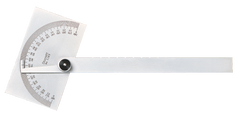 #C183W/SLC - Square Head - Protractor with Letter of Certification - Grade Industrial Supply