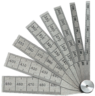 #269MA - 10 Leaf - 2 to 12mm Range - Taper Gage - Grade Industrial Supply