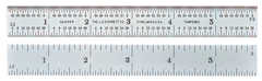 #C635-300-Certified - 300mm Long - 35 Graduation - 1'' Wide - Spring Tempered Rule with Certification - Grade Industrial Supply