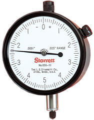 #655-441J - 1" Total Range - 0-100 Dial Reading - AGD 3 Dial Indicator - Grade Industrial Supply