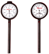 #650A1Z - 0-100 Dial Reading - Back Plunger Dial Indicator w/ 3 Pts & Deep Hole Attachment & Accessories - Grade Industrial Supply