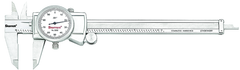 #3202-6 -  0 - 6" Stainless Steel Dial Caliper with .001" Graduation - Grade Industrial Supply