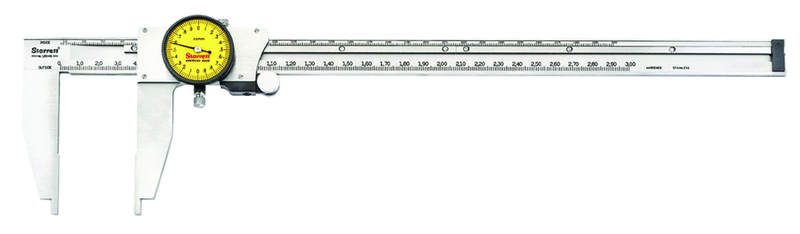 #120MB-300 - 0 - 300mm Measuring Range (0.02mm Grad.) - Dial Caliper - Grade Industrial Supply