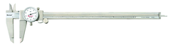 #120MZ-300 - 0 - 300mm Measuring Range (0.02mm Grad.) - Dial Caliper with Certification - Grade Industrial Supply