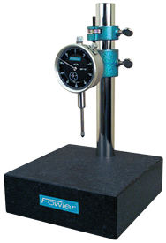 Kit Contains: Granite Base & 1" Travel Indicator; .001" Graduation; 0-100 Reading - Granite Stand with Dial Indicator - Grade Industrial Supply