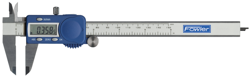 0 - 6" / 0 - 150mm Measuring Range (.0005" / .01mm Res.) - Xtra-Value Electronic Caliper - Grade Industrial Supply