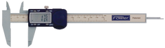 0 - 6" / 0 - 150mm Measuring Range (.0005" / .01mm; fractions in 1/64 increments Res.) - Poly-Cal Electronic Caliper - Grade Industrial Supply