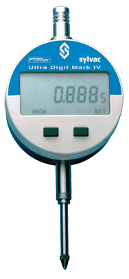 #54-520-260 - 0 - 1 / 0 - 25mm Measuring Range - .0005/.01mm Resolution - 64th Inch / Metric / Fraction - INDI-XBlue Electronic Indicator - Grade Industrial Supply