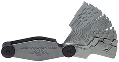 #615-6326 - 16 Leaves - Inch Pitch - Acme Screw Thread Gage - Grade Industrial Supply