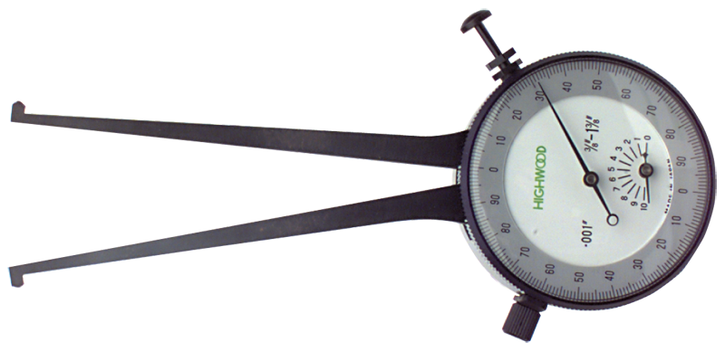 #IC400 - 4.000 - 5.000'' Range - .001'' Graduation - Dial Face Internal Caliper Gage - Grade Industrial Supply