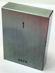 .107" - Certified Rectangular Steel Gage Block - Grade 0 - Grade Industrial Supply