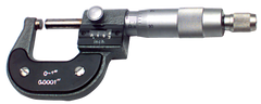 0 - 1'' Measuring Range - .0001 Graduation - Ratchet Thimble - Carbide Face - Digital Outsite Micrometer - Grade Industrial Supply