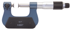 0 - 1'' Measuring Range - .0001 Graduation - Friction Thimble - High Speed Steel Face - Interchangeable Anvil Micrometer - Grade Industrial Supply