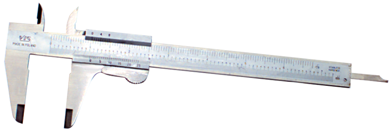 0 - 8'' Measuring Range (.001 / .02mm Grad.) - Vernier Caliper - Grade Industrial Supply