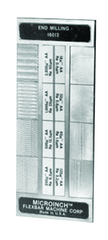 #16017CAL - 8 Specimans for Checking E.D.M. Roughness Results - Microinch Comparator Plate with Certification - Grade Industrial Supply