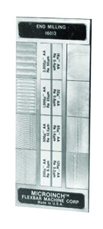 #16010 - 8 Specimans for Checking Cylindrical Grinding Roughness Results - Microinch Comparator Plate - Grade Industrial Supply