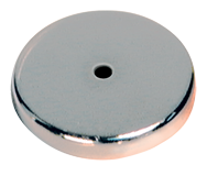 Low Profile Cup Magnet - 2-5/8'' Diameter Round; 100 lbs Holding Capacity - Grade Industrial Supply