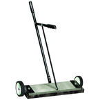 Mag-Mate - Permanent Ceramic Self Cleaning Magnetic floor and Shop sweeper. 24" wide - Grade Industrial Supply