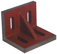 4-1/2 x 3-1/2 x 3" - Machined Webbed (Closed) End Slotted Angle Plate - Grade Industrial Supply