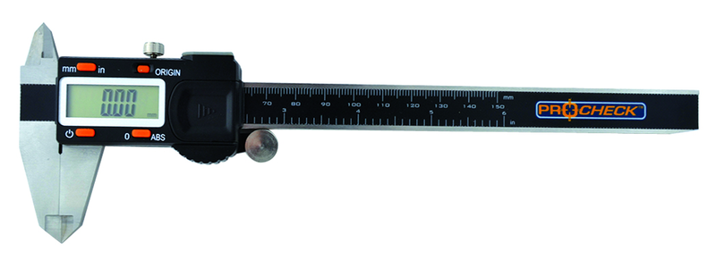 Electronic Digital Caliper -6"/150mm Range - .0005/.01mm Resolution - No Output - Grade Industrial Supply