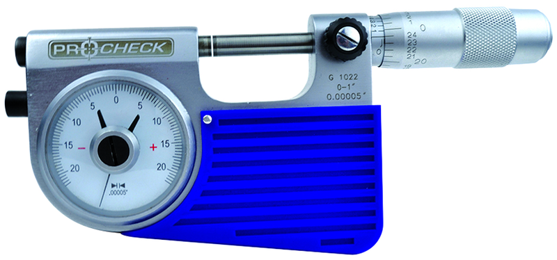 Indicating Micrometer - 0-1" Range - .00005" Graduation - Grade Industrial Supply