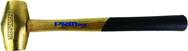 PRM Pro 10 lb. Brass Hammer with 32" Wood Handle - Grade Industrial Supply