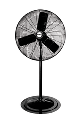 30" Oscillating Pedestal Fan (90° oscillation); 3-speed; 1/4 HP; 120V - Grade Industrial Supply