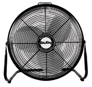 18" Floor Fan Roll-About Stand; 3-speed; 1/6 HP; 120V - Grade Industrial Supply