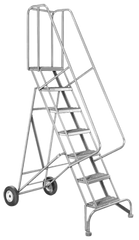 Model 6500; 10 Steps; 30 x 78'' Base Size - Roll-N-Fold Ladder - Grade Industrial Supply