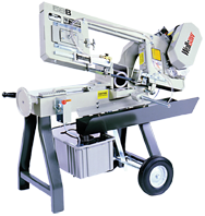 Horizontal/Vertical Bandsaw-Wet Cutting - #58BW; 9-1/2 x 11'' Capacity; 1/2HP; 1PH; 115V Motor - Grade Industrial Supply