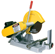 Abrasive Cut-Off Saw - #100020110; Takes 10" x 5/8 Hole Wheel (Not Included); 3HP; 1PH; 110V Motor - Grade Industrial Supply