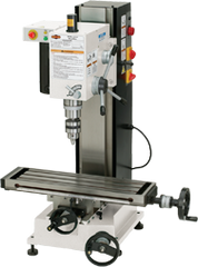 Mill with Dovtail Column - R-8 Spindle - 6-1/4 X 21-5/8'' Table - 3/4 HP - 1PH - 110V Motor - Grade Industrial Supply