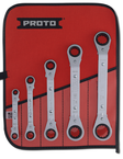 Proto® 5 Piece Offset Reversible Ratcheting Box Wrench Set - 6 and 12 Point - Grade Industrial Supply