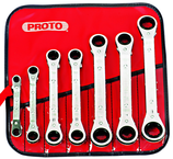 Proto® 7 Piece Offset Reversible Ratcheting Box Wrench Set - 6 and 12 Point - Grade Industrial Supply