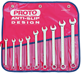 Proto® 9 Piece Full Polish Metric Combination Wrench Set - 12 Point - Grade Industrial Supply