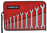 Proto® 10 Piece Satin Open-End Wrench Set - Grade Industrial Supply