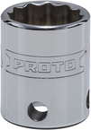 Proto® Tether-Ready 3/8" Drive Socket 17 mm - 12 Point - Grade Industrial Supply