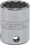 Proto® Tether-Ready 3/8" Drive Socket 18 mm - 12 Point - Grade Industrial Supply