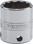 Proto® Tether-Ready 3/8" Drive Socket 22 mm - 12 Point - Grade Industrial Supply