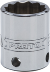 Proto® Tether-Ready 3/8" Drive Socket 3/4" - 12 Point - Grade Industrial Supply