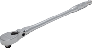 Proto® 1/2" Drive Flex Head Precision 90 Pear Head Ratchet Long 18"- Full Polish - Grade Industrial Supply