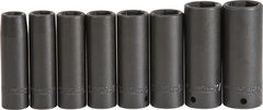 Proto® 1/2" Drive 8 Piece Deep Impact Socket Set - 6 Point - Grade Industrial Supply