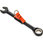 Proto® Tether-Ready Black Chrome Combination Non-Reversible Ratcheting Wrench 9/16" - Spline - Grade Industrial Supply