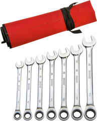 Proto® 7 Piece Full Polish Metric Ratcheting Wrench Set - 12 Point - Grade Industrial Supply